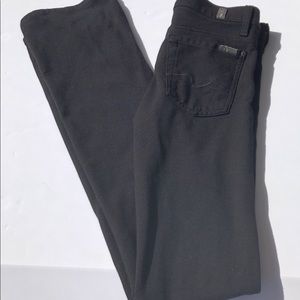 7 For All Man Kind Women BootCut Black Jeans sz 26